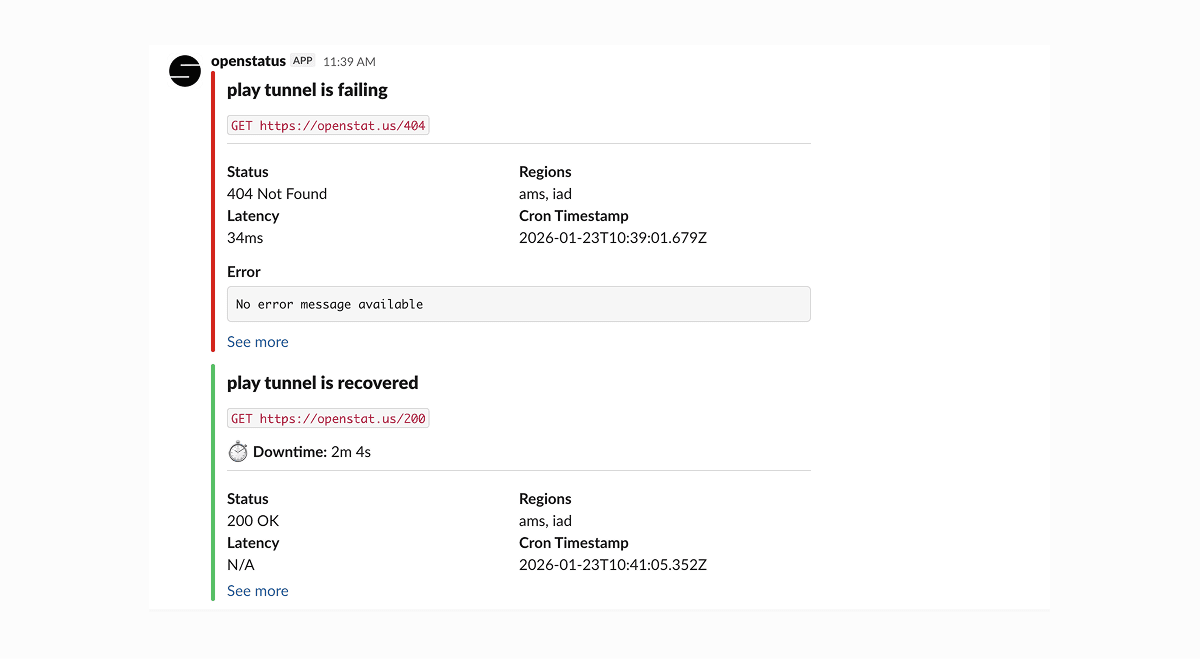 Slack and Discord Message Improvements